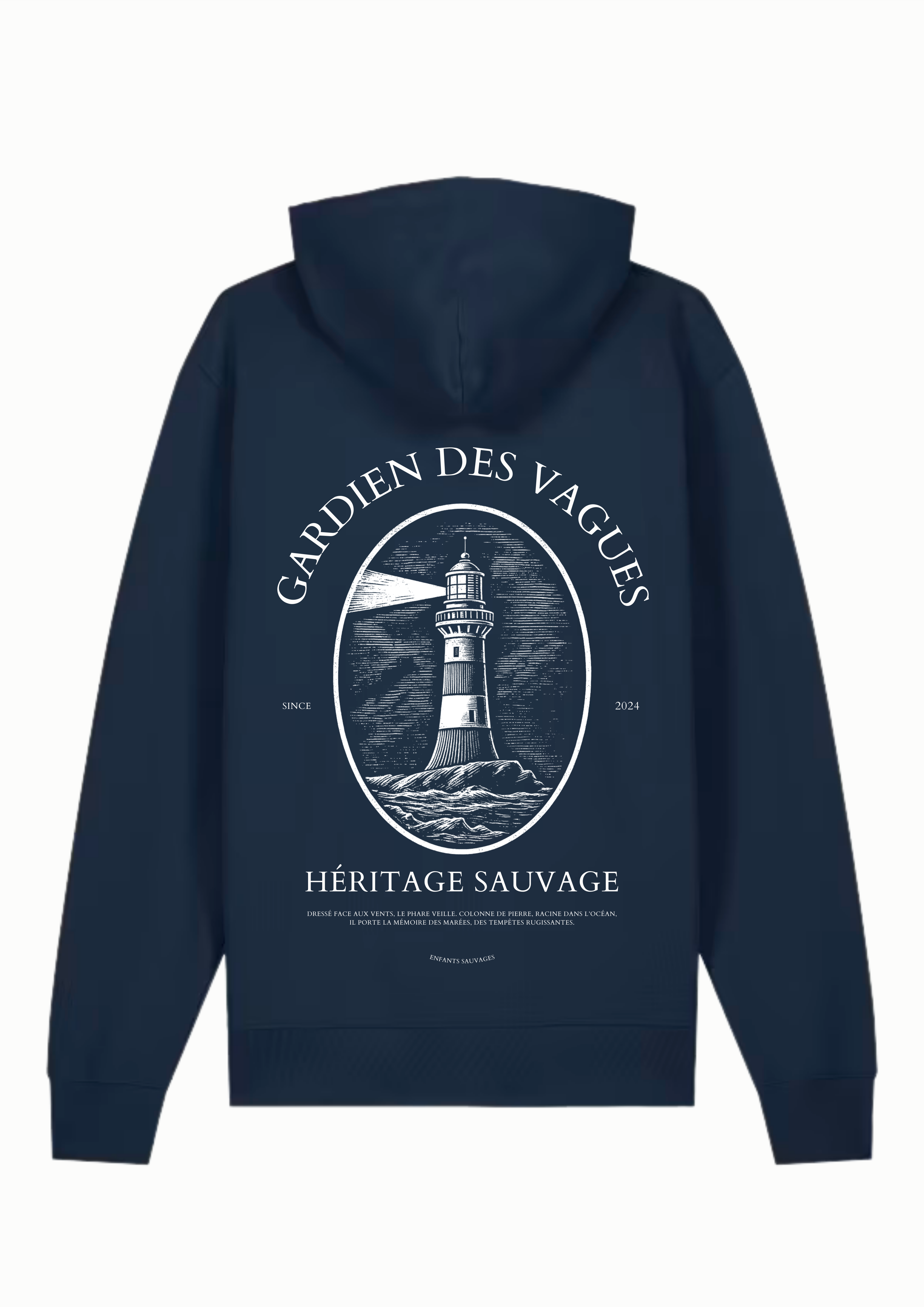 Sweat à Capuche Gardien Des Vagues ( Précommande ) - Les Enfants Sauvages