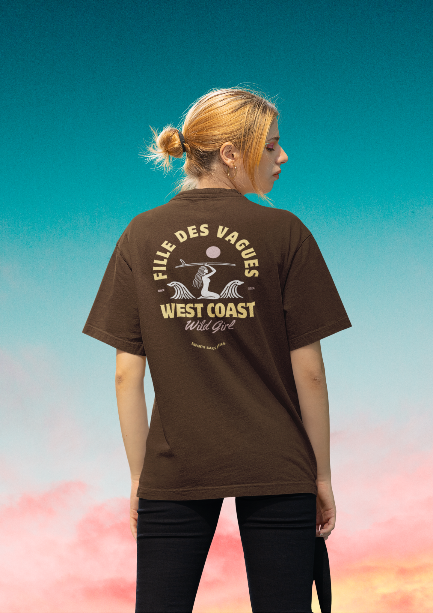 T-shirt Fille des Vagues