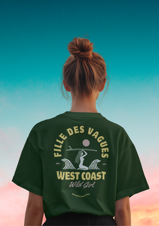 T-shirt Fille des Vagues