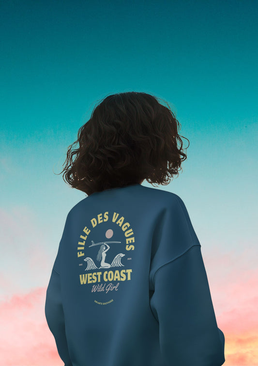 sweat sans capuche Fille Des Vagues