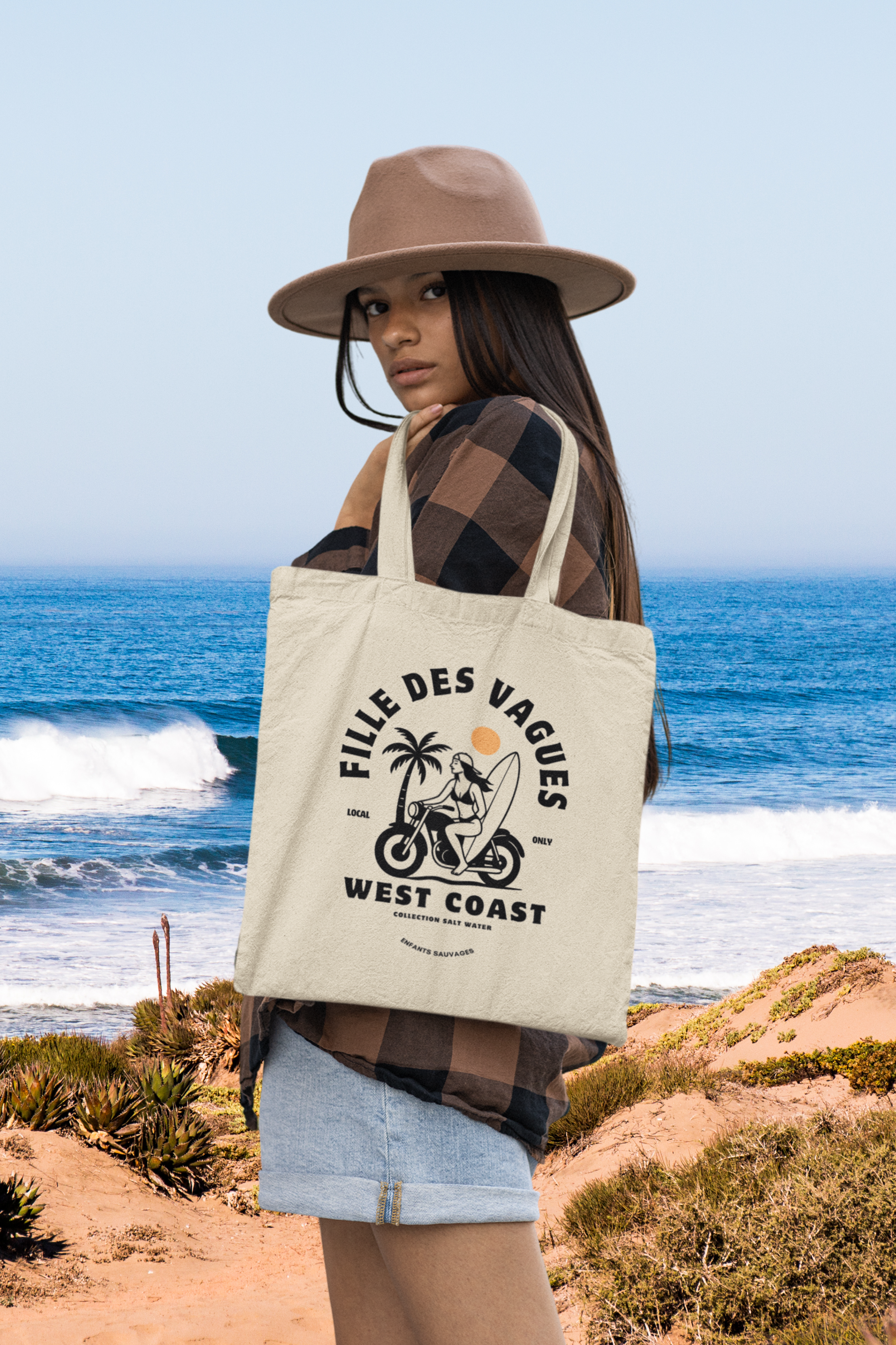 Tote Bag Fille des Vagues