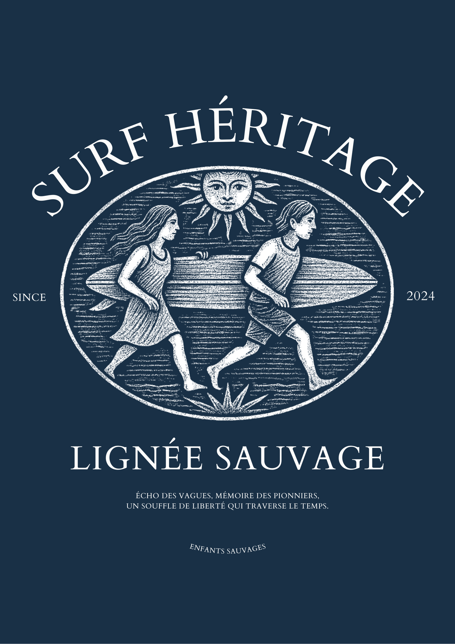 T-shirt Surf Héritage ( Précommande ) - Les Enfants Sauvages
