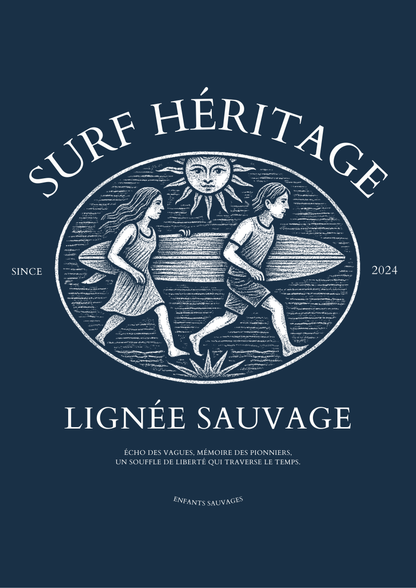 T-shirt Surf Héritage ( Précommande ) - Les Enfants Sauvages