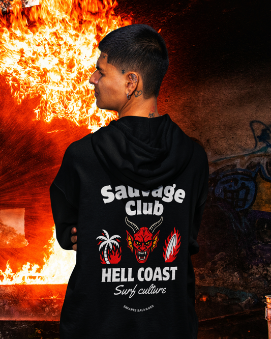 Sweat à capuche - Sauvage Club "Édition limitée Hell Coast"