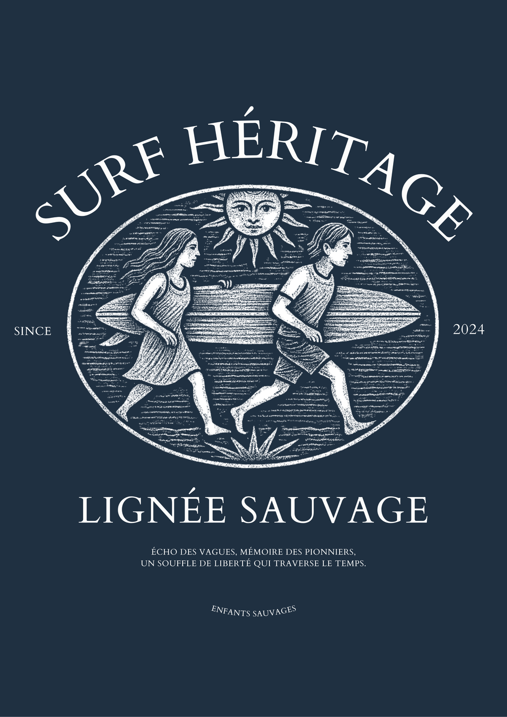 Sweat à Capuche Surf Héritage ( Précommande ) - Les Enfants Sauvages