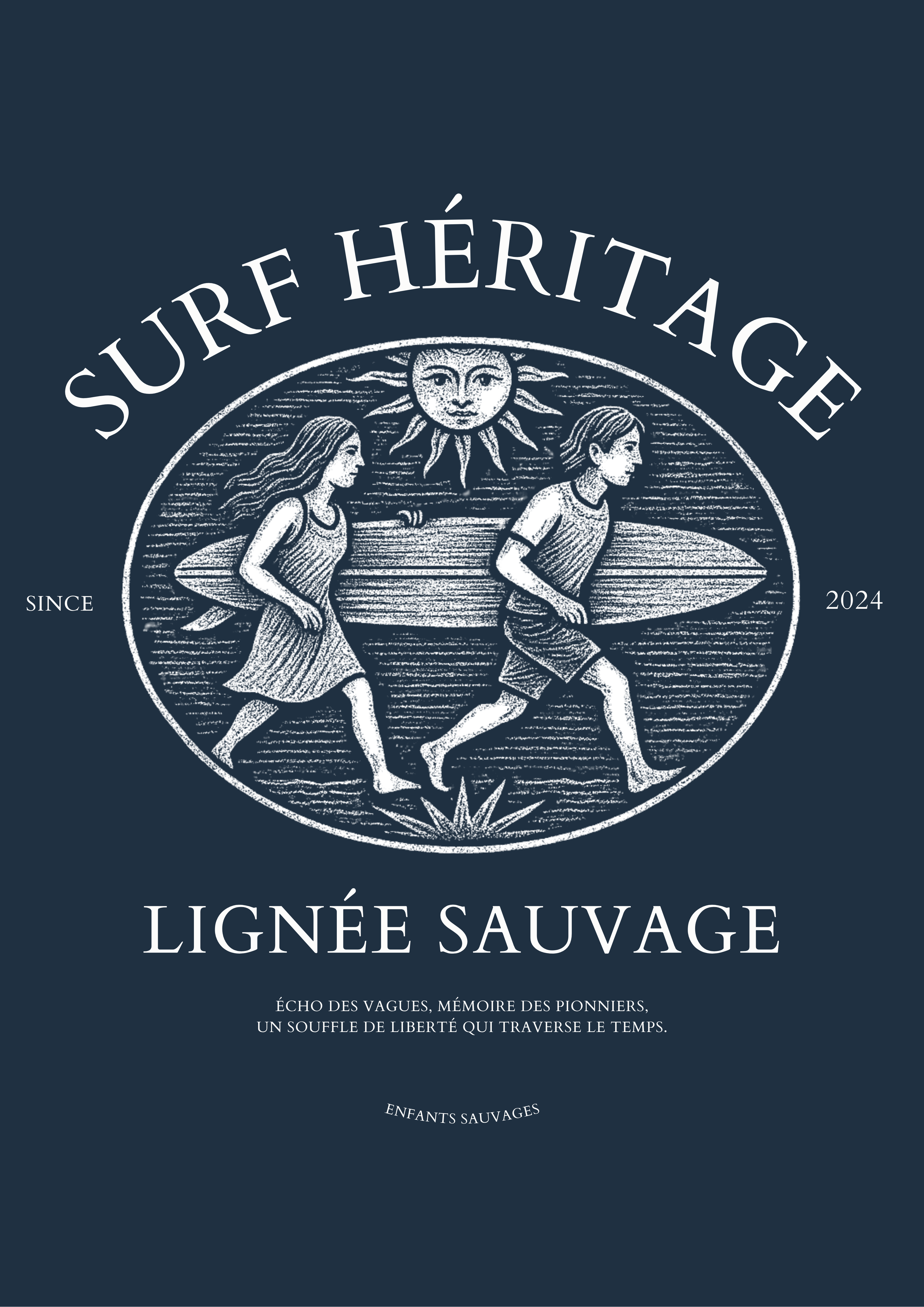 Sweat à Capuche Surf Héritage ( Précommande ) - Les Enfants Sauvages