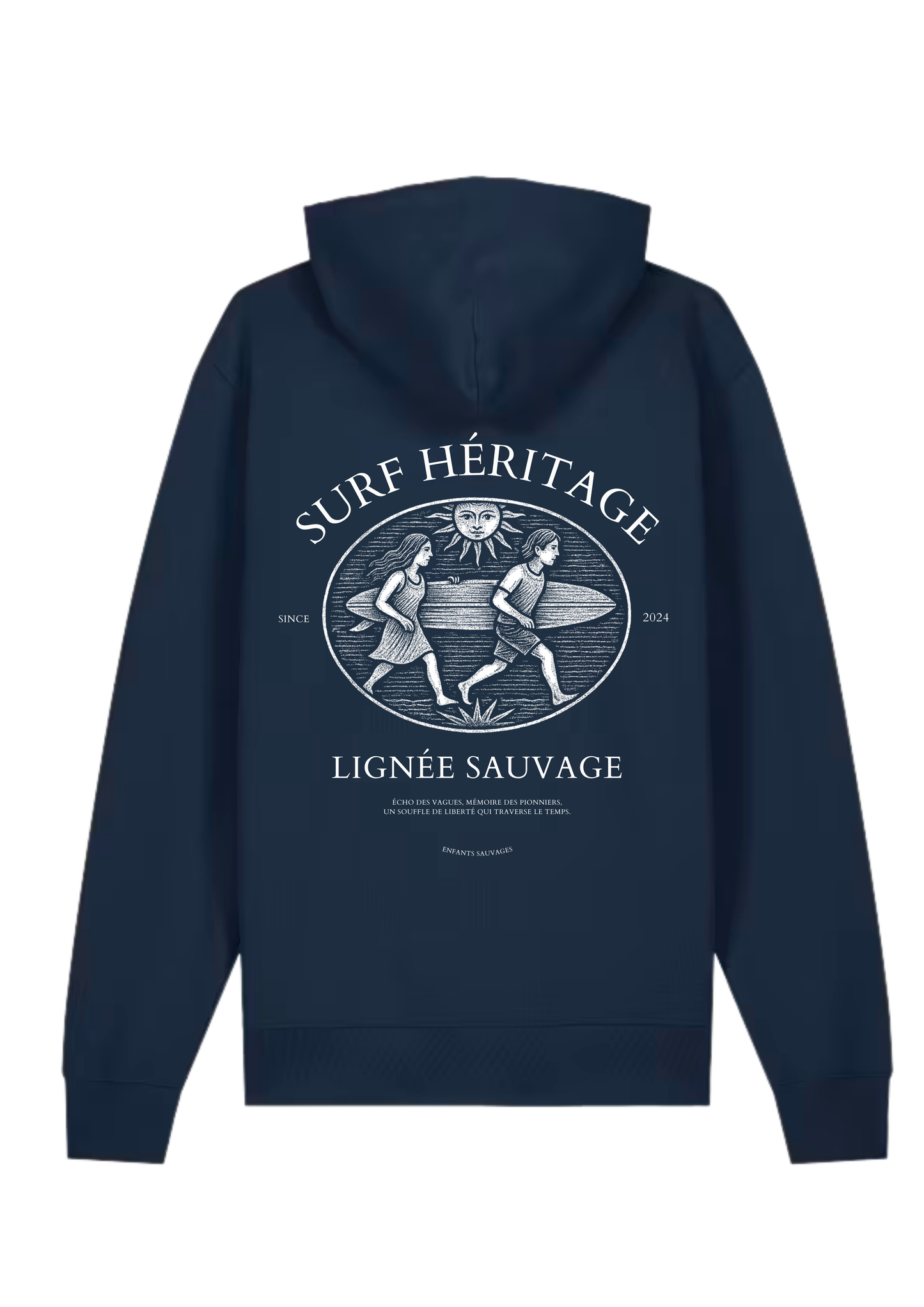 Sweat à Capuche Surf Héritage ( Précommande ) - Les Enfants Sauvages