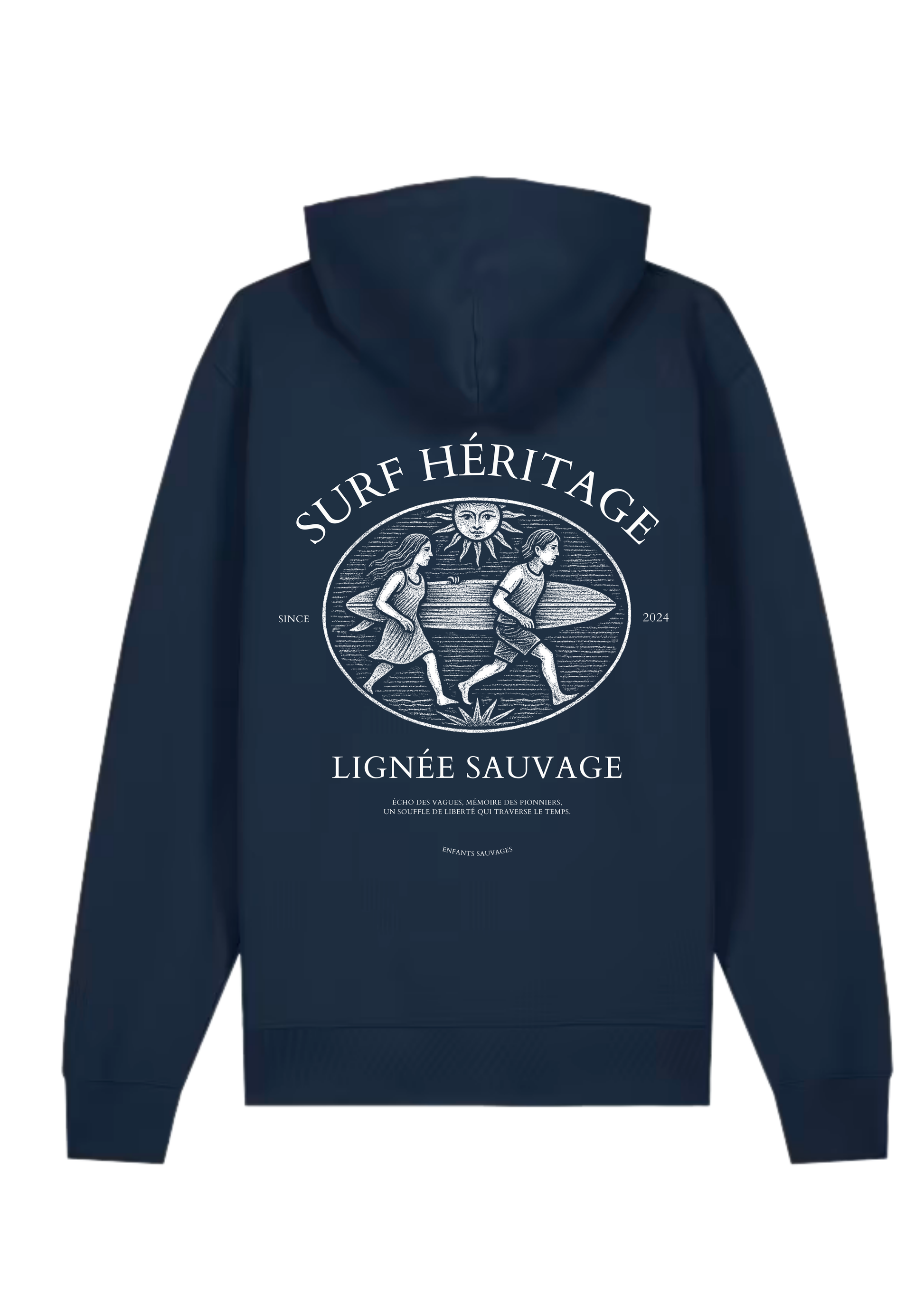 Sweat à Capuche Surf Héritage ( Précommande ) - Les Enfants Sauvages