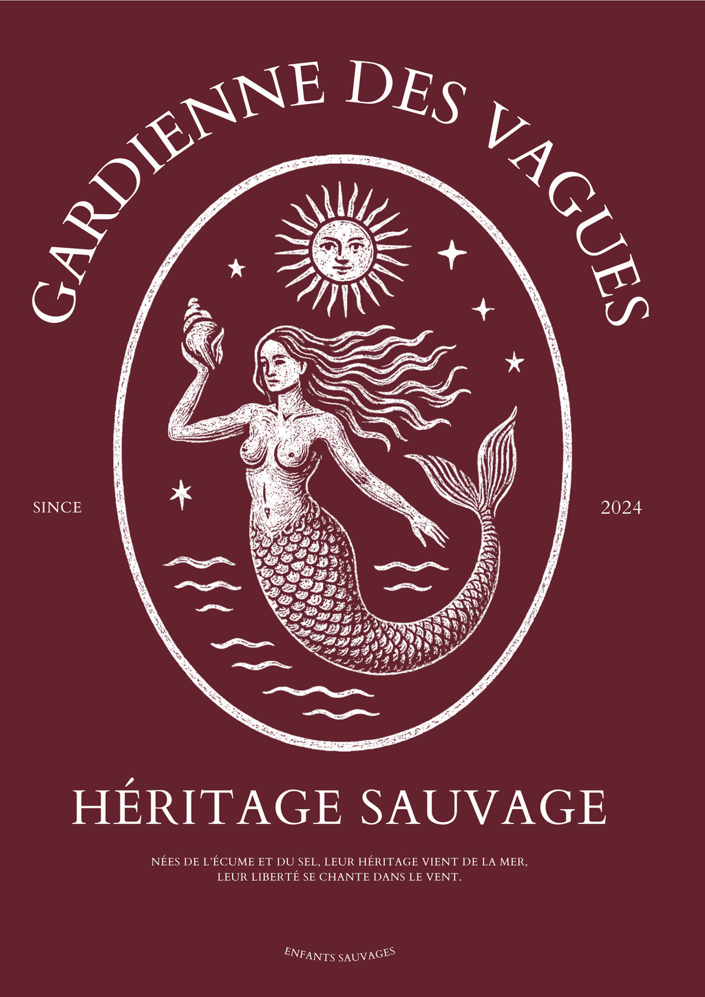 T-shirt Gardienne Des Vagues ( Précommande ) - Les Enfants Sauvages