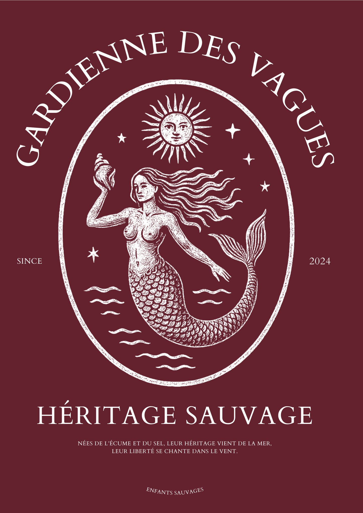 T-shirt Gardienne Des Vagues ( Précommande ) - Les Enfants Sauvages