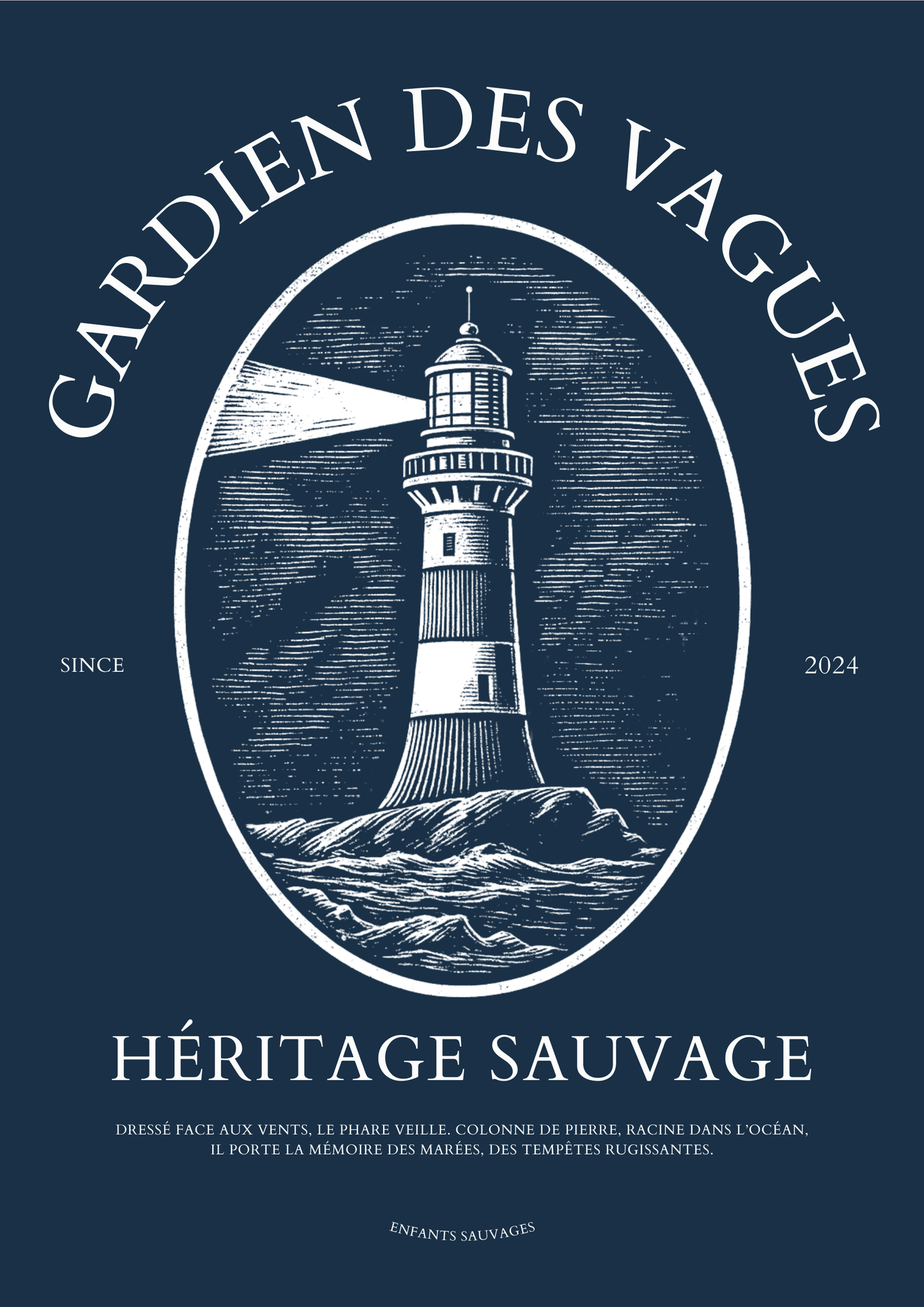 T-shirt Gardien Des Vagues ( Précommande ) - Les Enfants Sauvages