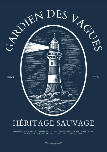 T-shirt Gardien Des Vagues ( Précommande ) - Les Enfants Sauvages