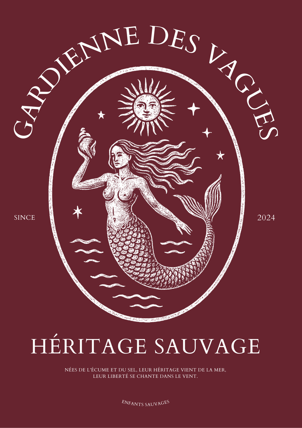 Sweat à Capuche Gardienne Des Vagues ( Précommande ) - Les Enfants Sauvages