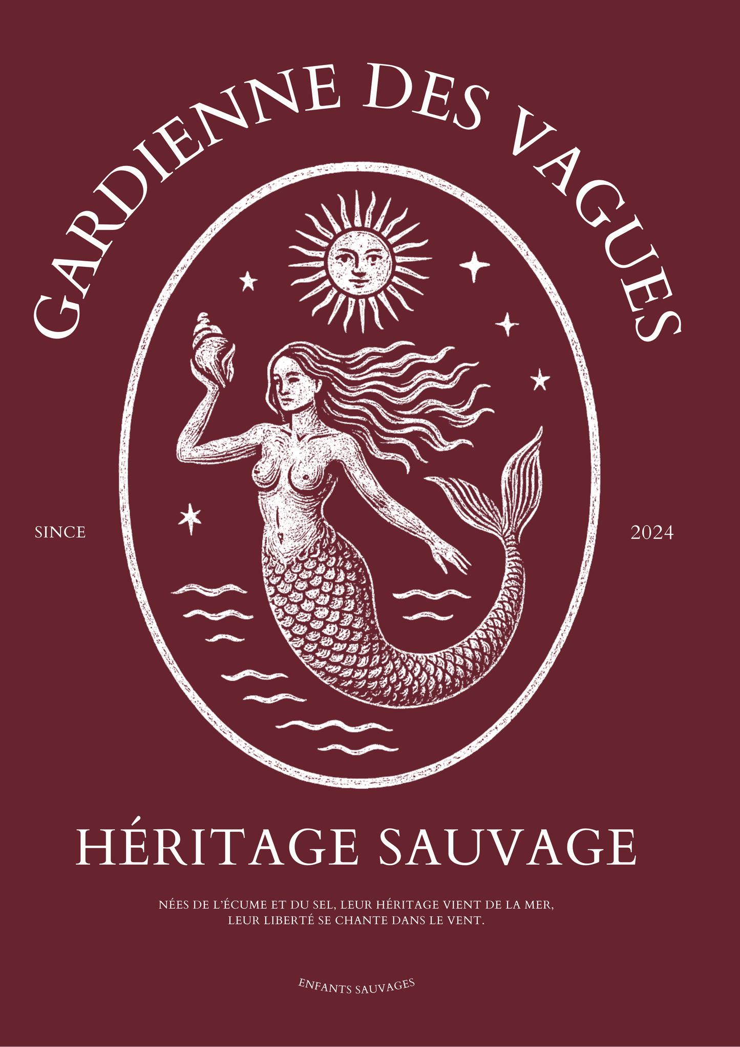 Sweat à Capuche Gardienne Des Vagues ( Précommande ) - Les Enfants Sauvages