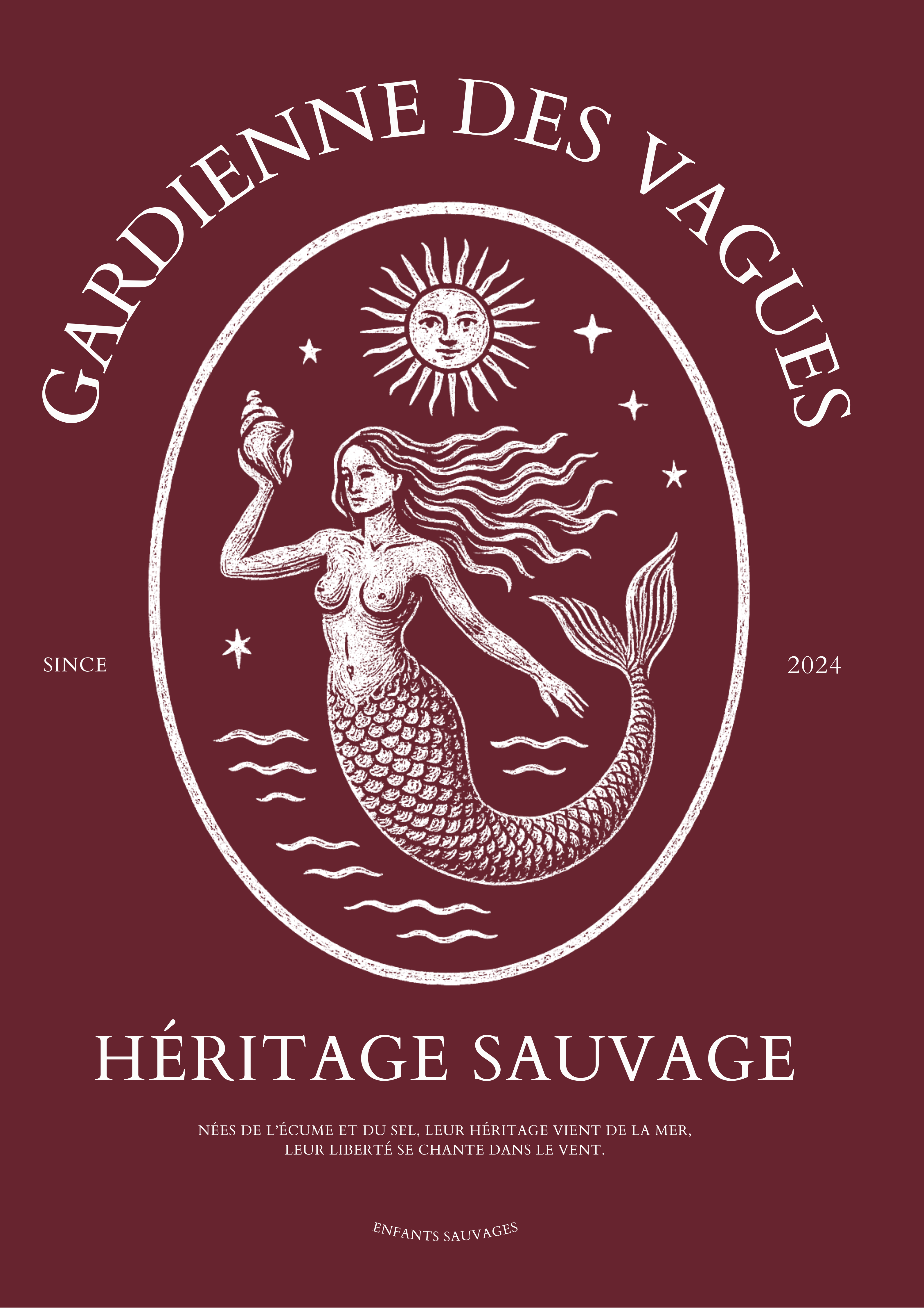 Sweat à Capuche Gardienne Des Vagues ( Précommande ) - Les Enfants Sauvages