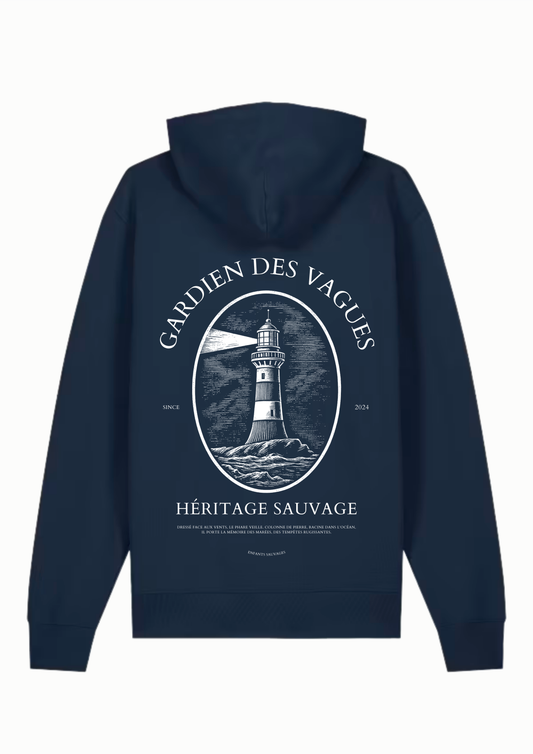 Sweat à Capuche Gardien Des Vagues ( Précommande ) - Les Enfants Sauvages