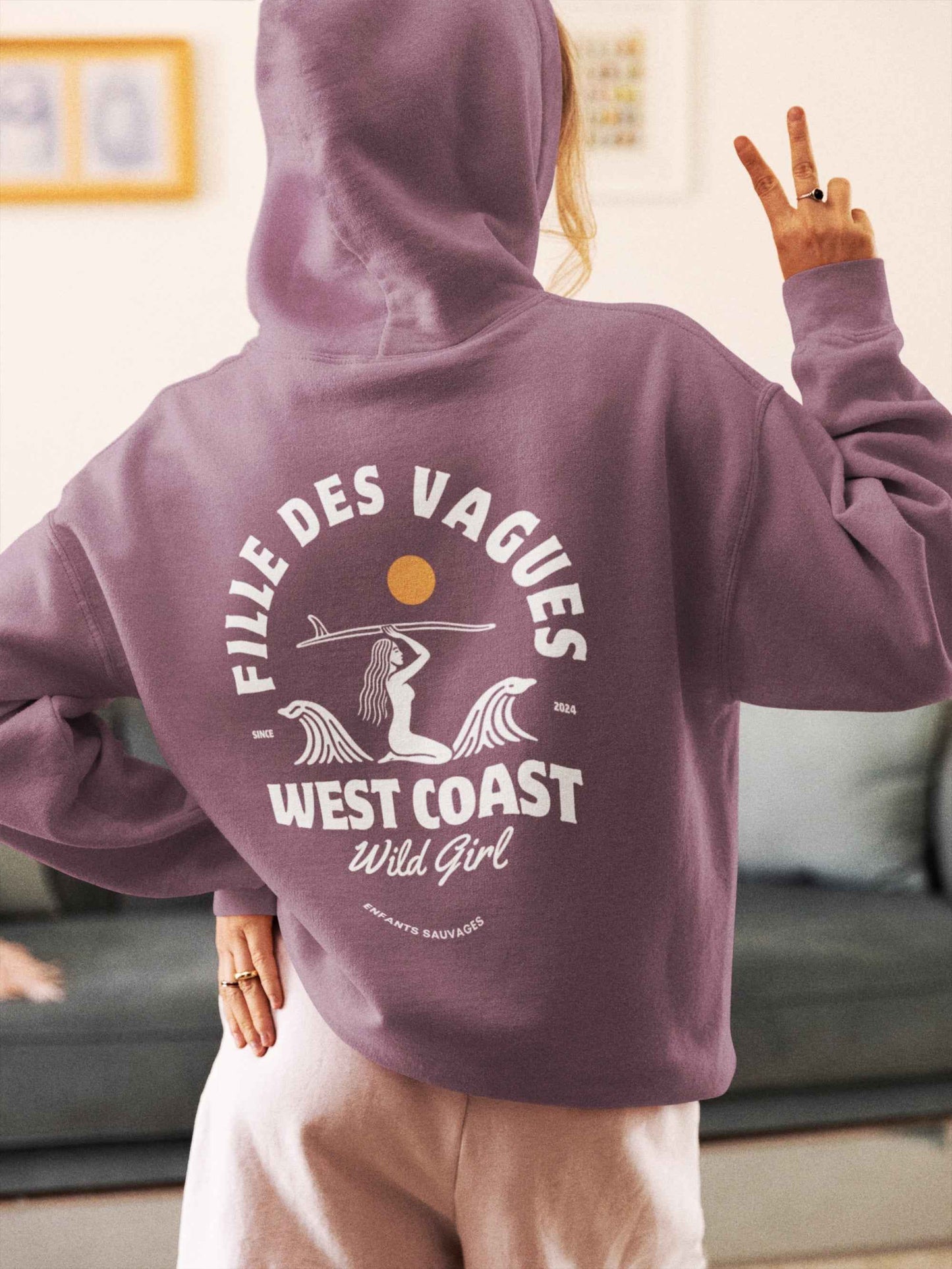 Sweat à capuche - Fille des Vagues