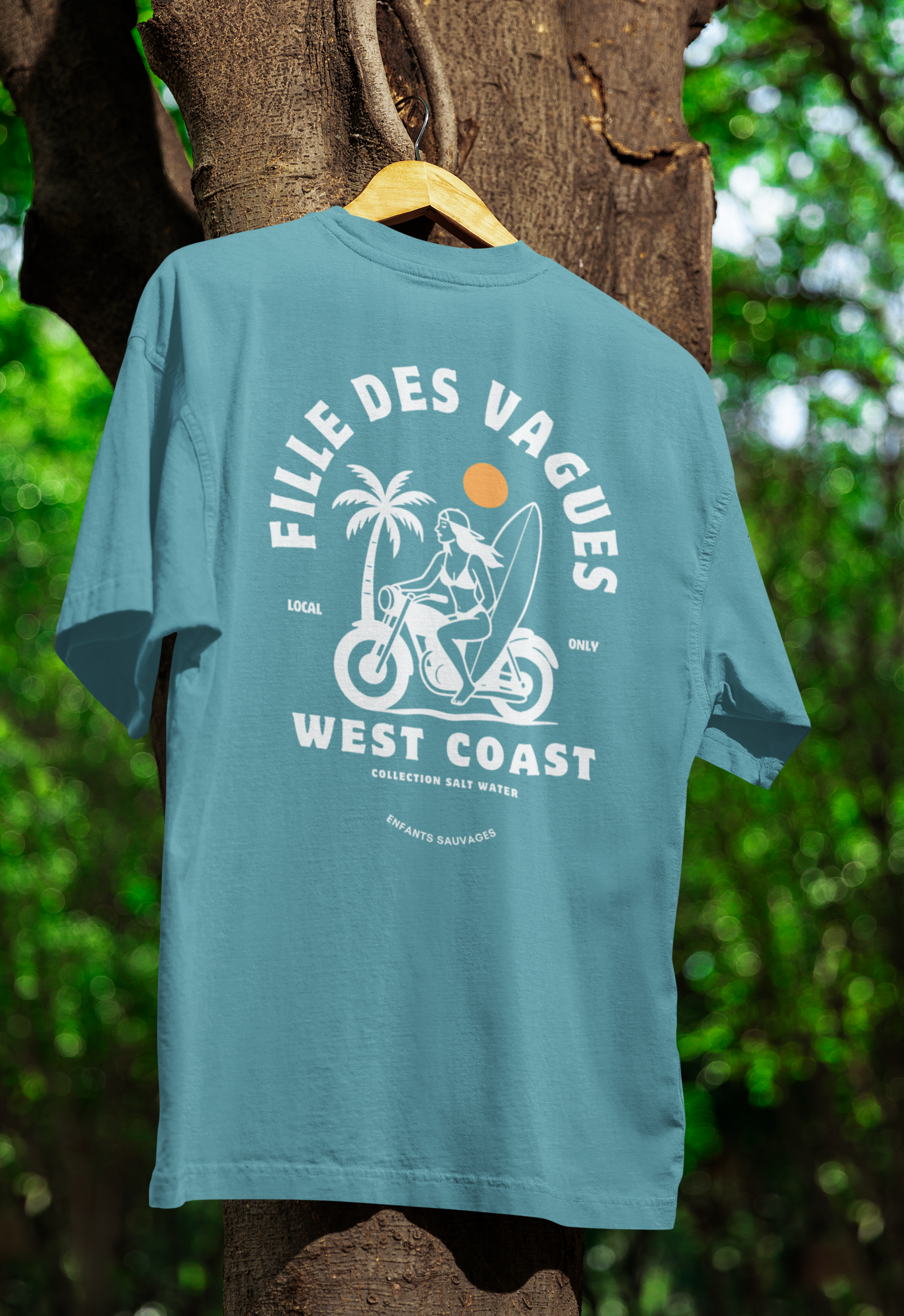 T-shirt Fille des Vagues